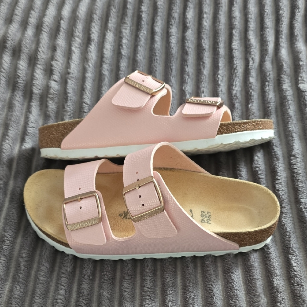 Birkenstock Light Pink Sandals with Buckles